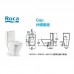 ROCA Gap 自由咀分體座廁配歐樂油壓板套裝